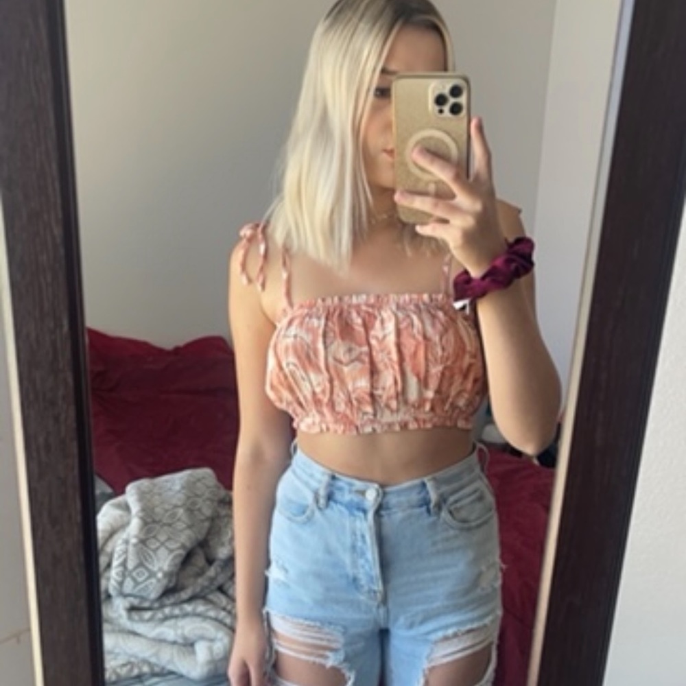 Floral tube top